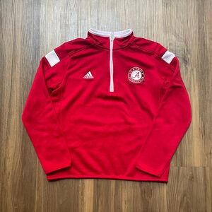 Alabama Roll Tide Crimson Wave Youth Small Red‎ 1/4 Zip